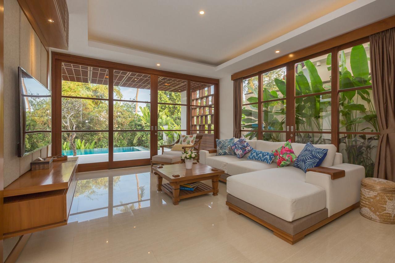 Villa Rusa Biru - Modern Villa With Private Pool And Cook In The Heart Of Berawa Canggu Exteriör bild