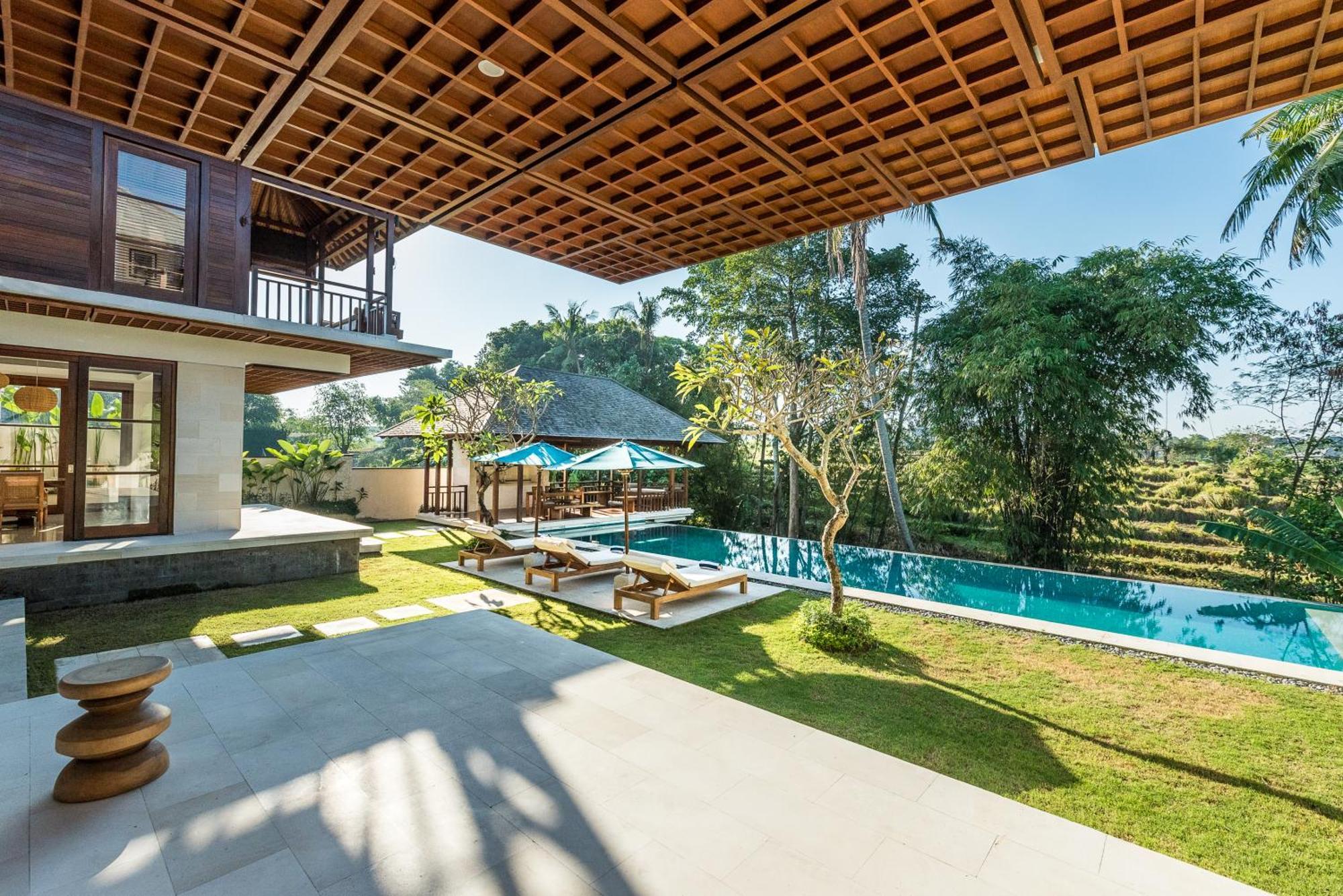 Villa Rusa Biru - Modern Villa With Private Pool And Cook In The Heart Of Berawa Canggu Exteriör bild